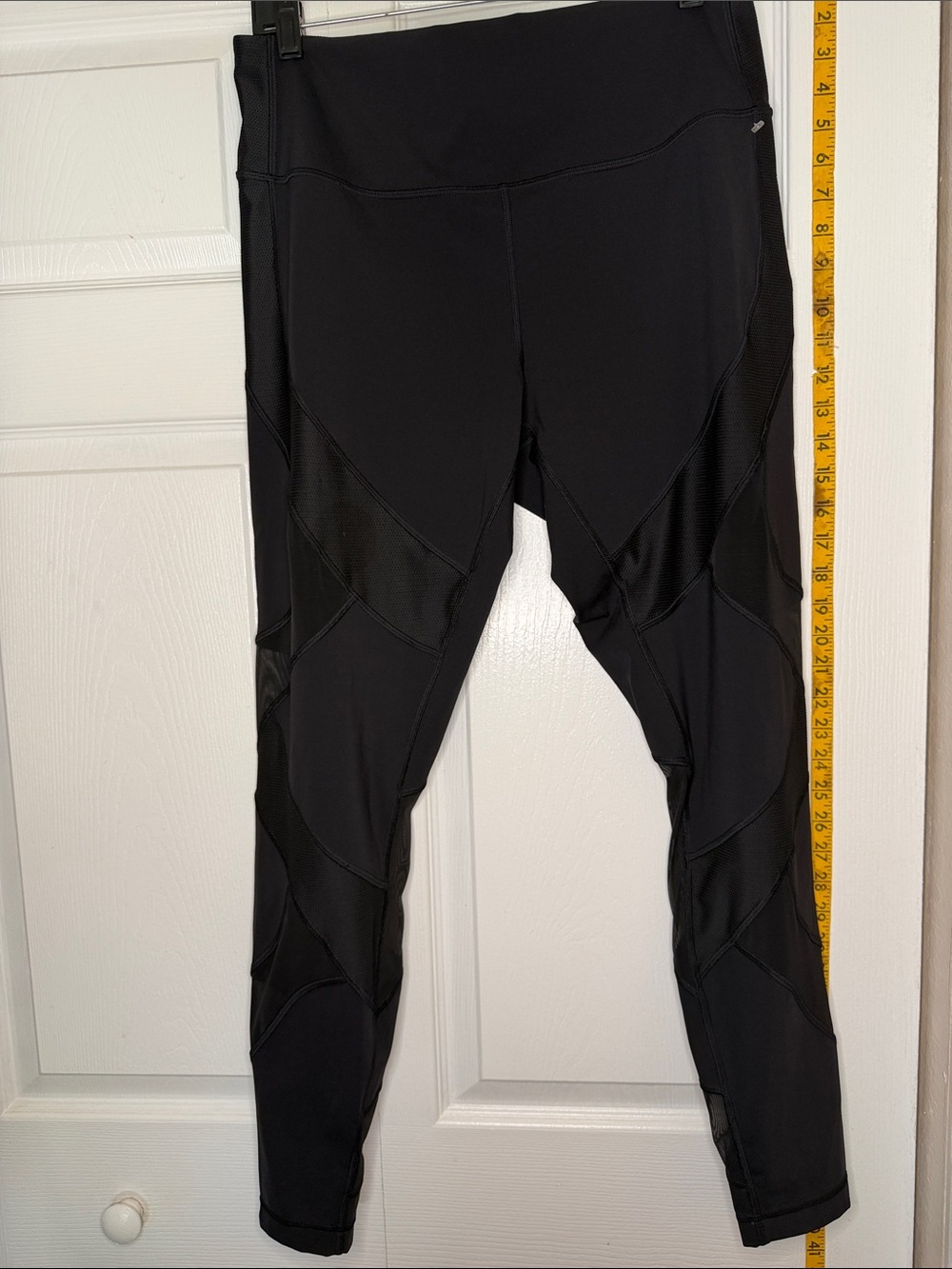 lululemon athletica Black Mesh Panel Leggings